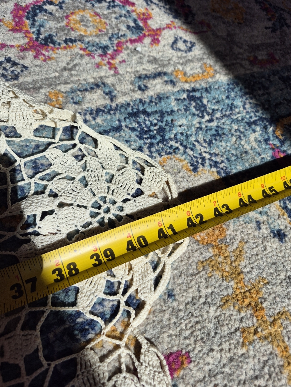 Crochet Table Cloth Floral Pattern - Picture 7 of 8
